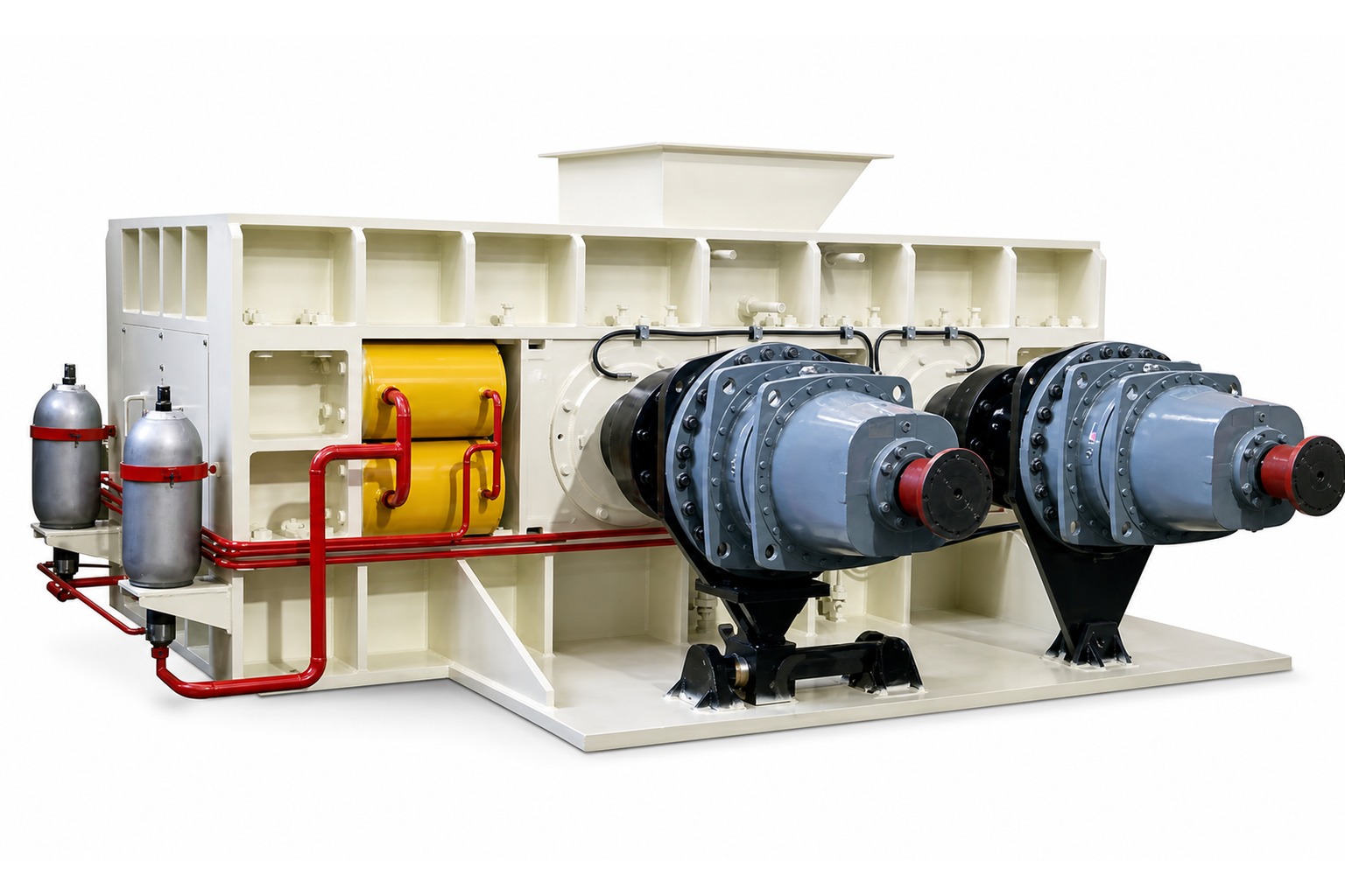 Double roller crusher machine